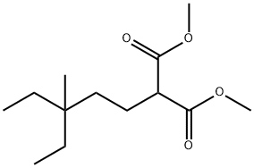 Dimethyl (3,3-diethylbutyl)malonate 化学構造式