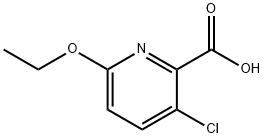 3-氯-6-乙氧基吡啶-2-羧酸 结构式