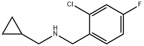 [(2-chloro-4-fluorophenyl)methyl](cyclopropylmethyl)amine Struktur