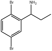 1-(2,5-dibromophenyl)propan-1-amine, 1021003-14-4, 结构式