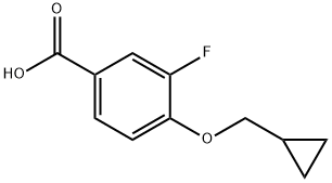 4-(cyclopropylmethoxy)-3-fluorobenzoic acid Structure