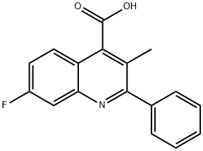7-fluoro-3-methyl-2-phenylquinoline-4-carboxylic acid Structure