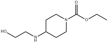 ethyl 4-[(2-hydroxyethyl)amino]piperidine-1-carboxylate Structure