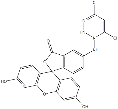 5-(4,6-二氯三嗪基)氨基荧光素 结构式