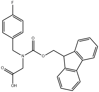 N-Fmoc-4-fluorobenzyl-glycine Structure