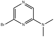 6-溴-N,N-二甲基吡嗪-2-胺, 1027512-51-1, 结构式