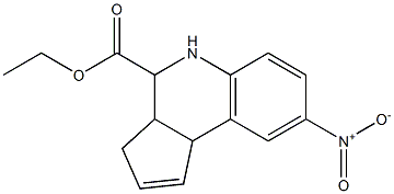 ethyl 8-nitro-3a,4,5,9b-tetrahydro-3H-cyclopenta[c]quinoline-4-carboxylate Structure