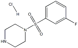 1-[(3-fluorophenyl)sulfonyl]piperazine hydrochloride Struktur