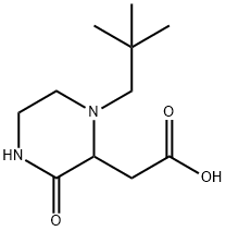 2-(1-neopentyl-3-oxo-2-piperazinyl)acetic acid Struktur