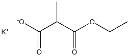 3-乙氧基-2-甲基-3-氧代丙酸钾 结构式