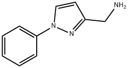 (1-phenylpyrazol-3-yl)methanamine 结构式