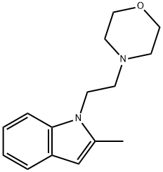 4-[2-(2-methylindol-1-yl)ethyl]morpholine Struktur