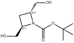 tert-butyl (2S,4S)-2,4-bis(hydroxymethyl)azetidine-1-carboxylate Structure