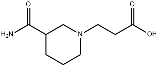 3-(3-氨基羰基哌啶-1-基)丙酸, 1036590-20-1, 结构式