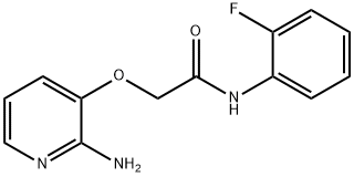 2-[(2-aminopyridin-3-yl)oxy]-N-(2-fluorophenyl)acetamide Structure