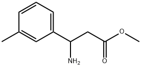 methyl 3-amino-3-(3-methylphenyl)propanoate 结构式