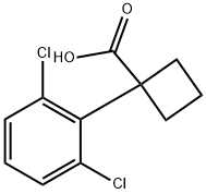 1-(2,6-二氯苯基)环丁烷甲酸, 1039951-74-0, 结构式