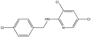 3,5-dichloro-N-[(4-chlorophenyl)methyl]pyridin-2-amine Structure