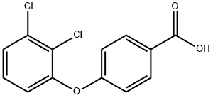 4-(2,3-dichlorophenoxy)benzoic acid 化学構造式