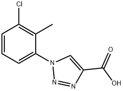 1-(3-chloro-2-methylphenyl)-1H-1,2,3-triazole-4-carboxylic acid Structure