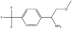 2-methoxy-1-[4-(trifluoromethyl)phenyl]ethan-1-amine 结构式