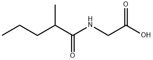 2-Methylvaleroyl glycine Struktur