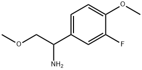 1-(3-fluoro-4-methoxyphenyl)-2-methoxyethan-1-amine Structure