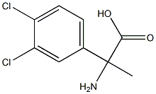 2-氨基-2-(3,4-二氯苯基)丙酸, 1043687-82-6, 结构式