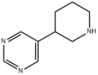 5-piperidin-3-ylpyrimidine, 1044765-32-3, 结构式