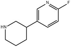 2-fluoro-5-piperidin-3-ylpyridine Structure