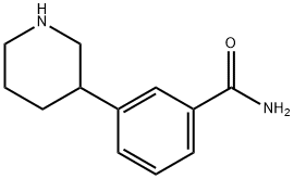 3-piperidin-3-ylbenzamide 化学構造式