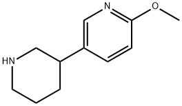 2-methoxy-5-piperidin-3-ylpyridine Struktur