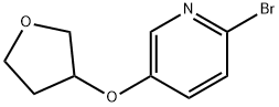 2-Bromo-5-(tetrahydrofuran-3-yloxy)pyridine Struktur