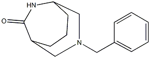 3-benzyl-3,9-diazabicyclo[3.3.2]decan-10-one Struktur