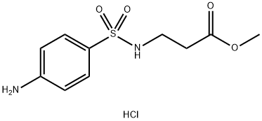 methyl 3-(4-aminobenzenesulfonamido)propanoate hydrochloride Struktur