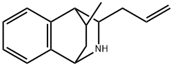 10-allyl-11-methyl-9-azatricyclo[6.2.2.0~2,7~]dodeca-2,4,6-triene Structure