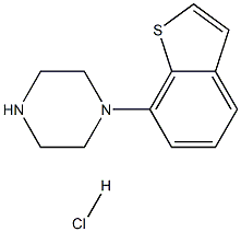 7-哌嗪基苯并噻吩盐酸盐, 105684-41-1, 结构式