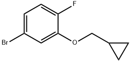 4-Bromo-2-cyclopropylmethoxy-1-fluorobenzene Structure