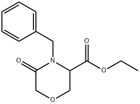4-苄基-5-氧代吗啉-3-甲酸乙酯,106910-82-1,结构式