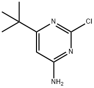 6-叔丁基-2-氯嘧啶-4-胺 结构式