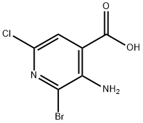 3-AMINO-2-BROMO-6-CHLOROISONICOTINIC ACID Structure