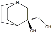 (3S)-3-(hydroxymethyl)-1-azabicyclo[2.2.2]octan-3-ol 结构式