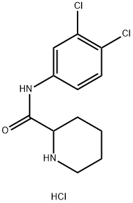 N-(3,4-二氯苯基)哌啶-2-甲酰胺盐酸,1078163-24-2,结构式