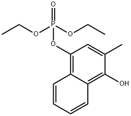 1-羟基-2-甲基萘-4-基磷酸二乙酯,108170-37-2,结构式