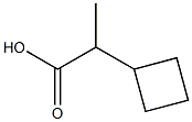 2-cyclobutylpropanoic acid Struktur