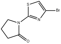 4-Bromo-2-(pyrrolidinon-1-yl)thiazole 结构式