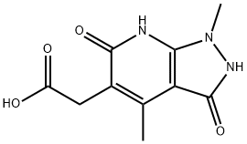 2-{1,4-dimethyl-3,6-dioxo-1H,2H,3H,6H,7H-pyrazolo[3,4-b]pyridin-5-yl}acetic acid,1087784-33-5,结构式