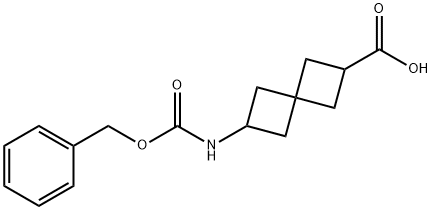 6-{[(benzyloxy)carbonyl]amino}spiro[3.3]heptane-2-carboxylic acid Structure