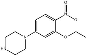 1-(3-ethoxy-4-nitrophenyl)piperazine Struktur