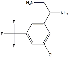 1-(3-CHLORO-5-(TRIFLUOROMETHYL)PHENYL)ETHANE-1,2-DIAMINE 结构式